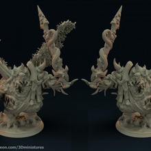 rotten daemon prince warhammer40k nurgle ageofsigmar daemonprince daemonprinceofnurgle 3d print model - Mito3D