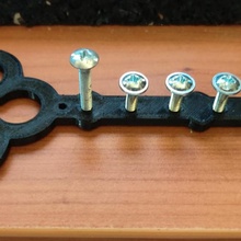 simple key holder 3d print model - Mito3D