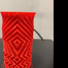 Vase 323 Dekoration geometrisch Modus Muster Haushalt Inhaber Vasen Behälter thingiverse gemustert zick Zack gezackt zickzack Steve 3d print model - Mito3D