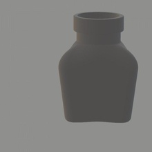 mojo botella gratis Arte fácil pequeña juguete florero miniatura 3dmodel 3dprintable decorar transparente minifactorio 3d print model - Mito3D