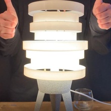 Variable Tabelle Lampe Kunst Dekoration Design Innere Licht Deko Leben anpassen beleuchtung 3d print model - Mito3D