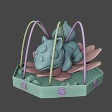 bulbizarre figurine Pokémon 3d print model - Mito3D