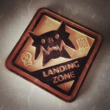 quinsaga monster landing zone plaque - 3dktoyscom fan art 3dktoys landingzoneplaque landingzone 3d print model - Mito3D