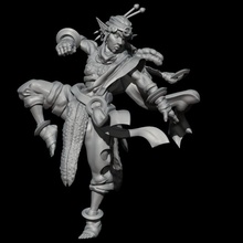 shadari strongbow desert elf monk 3d print model - Mito3D