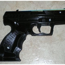 p99 gomma cancellare pistola 3d print model - Mito3D