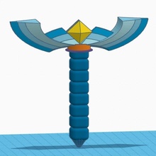 hero time's paint stick sword toy zelda link ocarina master time 3d print model - Mito3D