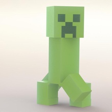 Minecraft Kriechpflanze Zahl Statue Videospiel Desktop Mojang Enderman Solidworks 3d print model - Mito3D