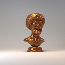 Beto Ross busto Arte artista 3d print model - Mito3D