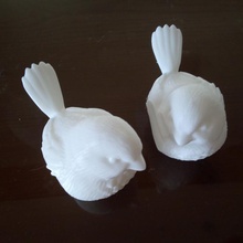 Aşk kuşlar Adam hüzünlü Bölünmüş 2 kuşları 3d print model - Mito3D