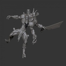 grotesque raider 01 douleur elfes chitubox projet 40k sombre jeu monstre espace guerre marteau brute scifi monstrueux eldar Drukhari 3d print model - Mito3D