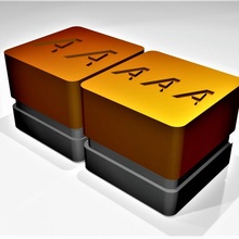 aa aaa bateria titulares suporte recipiente Ferramentas baterias 3d print model - Mito3D