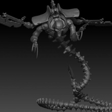 ophydian necrotic snake necron 3d print model - Mito3D