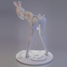 lapin fille anime figurine 3d print model - Mito3D
