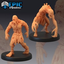 ghoul set undead monster vampire spawn collection fantasy gothic horror medieval rpg warhammer sla enemy tabletop dungeon dnd pathfinder 3d print model - Mito3D