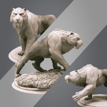 3 saber-toothed tigers store tiger dnd 3d print model - Mito3D