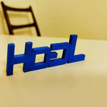 hodl kısa çizgi baskı süs logo Metin madeni paralar kolay bitcoin kripto para 3d print model - Mito3D