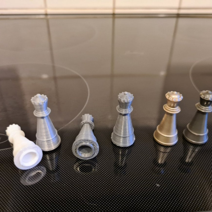 Kasparov échecs rechange reine scisys Saitek 3D print model - Mito3D