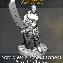 dp3 ru ka'laat store barbarian mini chief miniature supportless fiend raider badass greatsword cleaver thug aether bully bbeg foe aetherstudios mofo warblade 3d print model - Mito3D