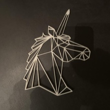 unicorn poly simple decoration 3d print model - Mito3D