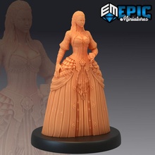 vampire lady victorian female undead dress fantasy gothic horror medieval monster rpg warhammer enemy tabletop dungeon dnd chalice pathfinder npc 3d print model - Mito3D