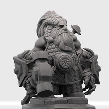 king bruug nbin mh lmswagr board dragons dungeons game mini rpg warhammer miniature dwarf tabletop d&d 32mm pre-supported 3d print model - Mito3D