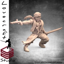 Sandokan lovecraft piratas coleção loja pirata miniatura 3d print model - Mito3D