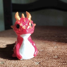 cute dragon red 3d print model - Mito3D
