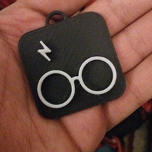 harry potier logo porte clés magie 3d print model - Mito3D