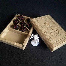 magnetico d dado mini casi scatola Astuccio guaina contenitore morire draghi dungeon magneti minis palpebre opzioni 3d print model - Mito3D