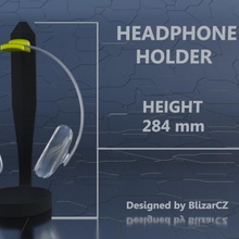 fone ouvido suporte 3d print model - Mito3D