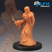 yellow cultist dagger priest fantasy medieval monster rpg warhammer cult evil enemy tabletop cthulhu angry dungeon dnd pathfinder npc hastur 3d print model - Mito3D