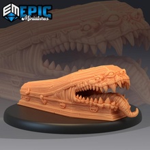 mimic coffin casket monster classic fantasy horror medieval rpg teeth warhammer sla enemy tabletop tongue surprise dungeon dnd pathfinder 3d print model - Mito3D