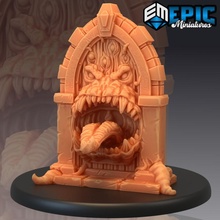 mimik kapı canavar klasik fantezi Ortaçağa ait rpg diş Warhammer sla gizli düşman masaüstü dil zindan dnd yol bulucu 3d print model - Mito3D