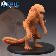 hound tindalos standing lovecraft monster dog fantasy machine rpg wolf enemy cthulhu tongue automaton dungeon dnd pathfinder cyber bipedal 3d print model - Mito3D