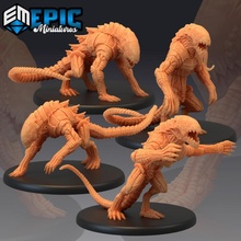 hound tindalos set lovecraft monster collection fantasy futuristic machine rpg warhammer sla enemy tabletop cthulhu automaton dungeon dnd pathfinder cyber 3d print model - Mito3D