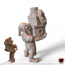 shortstack wishmaker - worker pre-supported store modular xmas steampunk miniature gnome minis dnd 3d print model - Mito3D