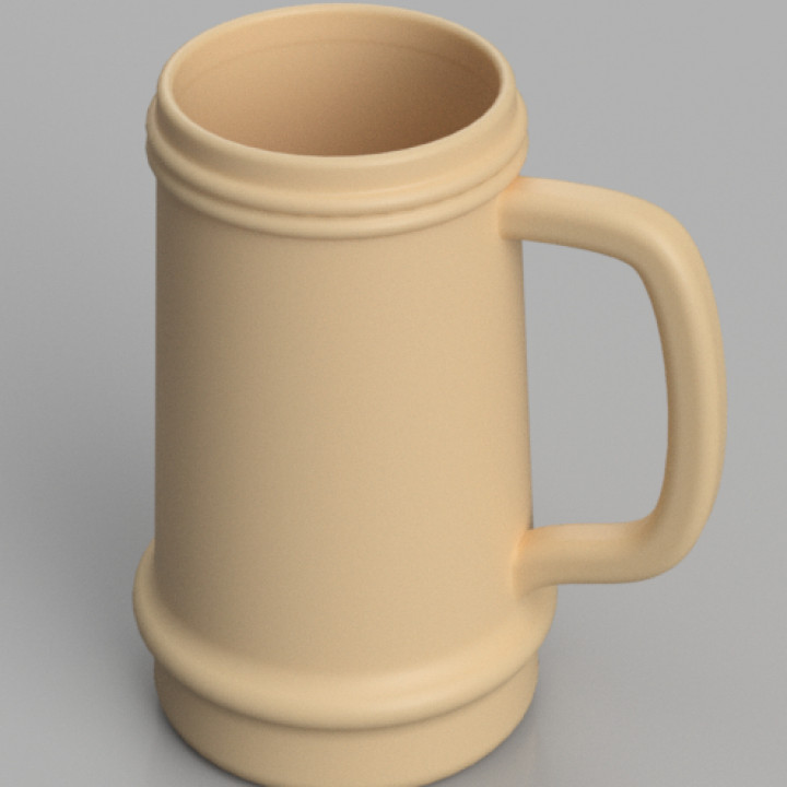 stein drinking cup + colorado broncos glass 3D print model - Mito3D