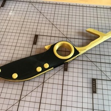 COVID 19 vuelta herramienta cuchillo bolsillo navaja muelle edc covid 3d print model - Mito3D