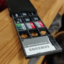 microsd sd adaptador tarjeta billetera SD sdcardholder microsdcardholder 3d print model - Mito3D