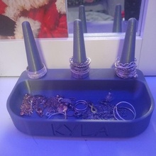 ring holder jewelry organizer rings jewlery ringholder 3d print model - Mito3D