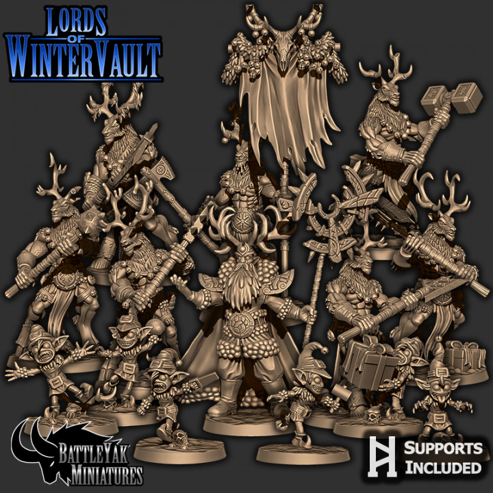 signori volta invernale carattere pacco negozio Natale elfo fantasia orrore mostro warhammer guerriero inverno procedura guidata Magia scifi vacanza dnd esploratore fey Beastman ttrpg battleyakminiatures eldirtch 3D print model - Mito3D