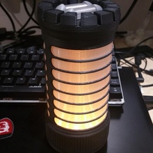 mandaloriano ligero lámpara mando amarillo niño mandalorain 3d print model - Mito3D