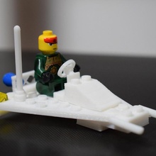 espacio scooter construcción equipo ladrillos niños Lego astronave juguete compatible 3d print model - Mito3D