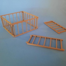 kennel fencing snap fit barbie doll-house littlest-pet-shop 3d print model - Mito3D