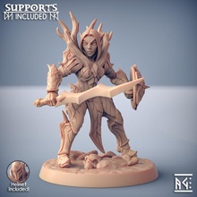 sylvan knight - modular lady store dragons dungeons elf fantasy mini rpg miniature tabletop supports wargame dnd ttrpg artisan guild alfar presupported supported 3d print model - Mito3D