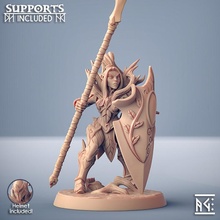 sylvan knight - modular lady store dragons dungeons elf fantasy mini rpg miniature tabletop supports wargame elven dnd ttrpg artisan guild alfar presupported supported 3d print model - Mito3D