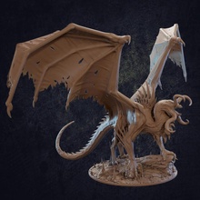 brain eater dragon - presupported store beast boss creature dungeons epic mini monster rpg miniature trappers mind dnd underdark beholder illithid flayer mindflayer lodge aberation 3d print model - Mito3D