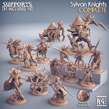 complete sylvan knight presupported store dragons dungeons elf fantasy mini miniatures rpg tabletop elves supports wargame dnd bundle ttrpg artisan guild alfar supported 3d print model - Mito3D