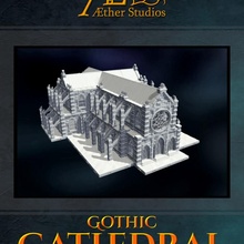 gotik katedral mağaza arazi din kilise dnd açık kilit ejder ısırığı eter Dragonlock zindan kilidi Gotik Katedral 3d print model - Mito3D