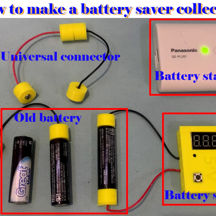 battery saver 3D print model - Mito3D